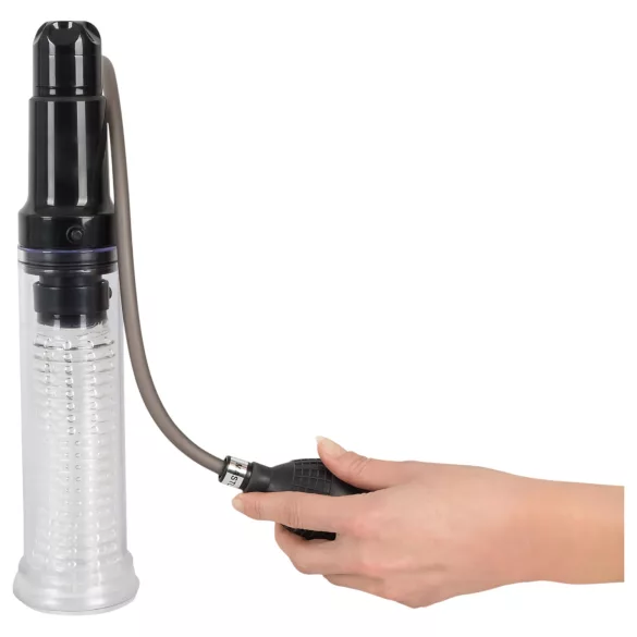 You2Toys - bomba peniana e masturbador 2 em 1 - transparente