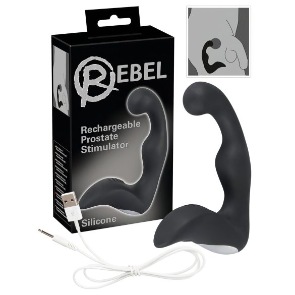 Rebel - Vibrador de Próstata Recarregável (Preto)