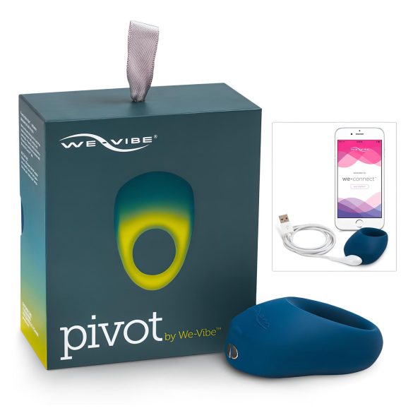 We-Vibe Pivot - anel peniano vibratório recarregável (azul meia-noite)