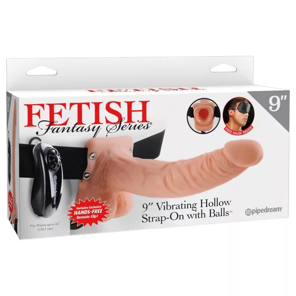 Pipedream - Fetish Strap-on 9 - vibrador com arnês (cor natural)
