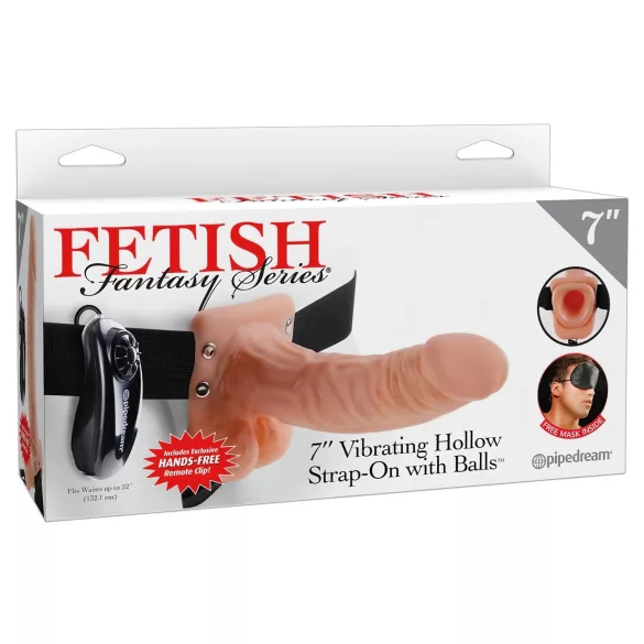 Fetish Strap-on 7 - vibrador com cinta - realístico - cor natural