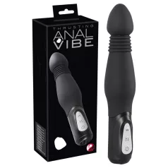   You2Toys - vibrador anal com movimento empurrador - silicone preto