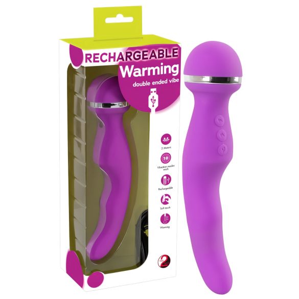 You2Toys - Warming - Vibrador massageador recarregável com aquecimento (rosa)