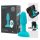 b-Vibe Rimming - Vibrador Anal com Esferas Giratórias (Turquesa)