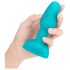 b-Vibe Rimming - Vibrador Anal com Esferas Giratórias (Turquesa)