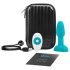 b-Vibe Rimming - Vibrador Anal com Esferas Giratórias (Turquesa)