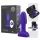 b-Vibe Rimming - vibrador anal com contas giratórias (roxo)