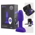b-Vibe Rimming - vibrador anal com contas giratórias (roxo)