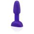 b-Vibe Rimming - Vibrador anal giratório com pérolas (roxo)