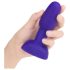 b-Vibe Rimming - Vibrador anal giratório com pérolas (roxo)