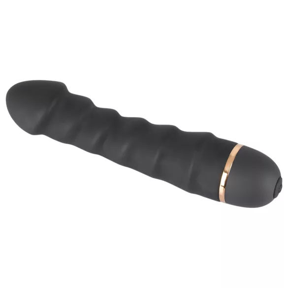 You2Toys - vibrador flexível com relevo - silicone preto