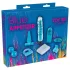 You2Toys - kit vibrador 8 peças - silicone azul