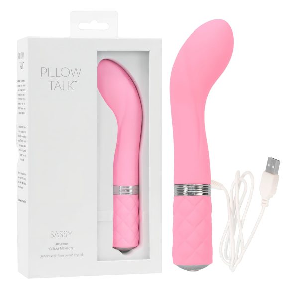 Pillow Talk Sassy - Vibrador recarregável para ponto G (Rosa)