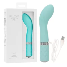   Pillow Talk Sassy - vibrador ponto G recarregável - silicone turquesa