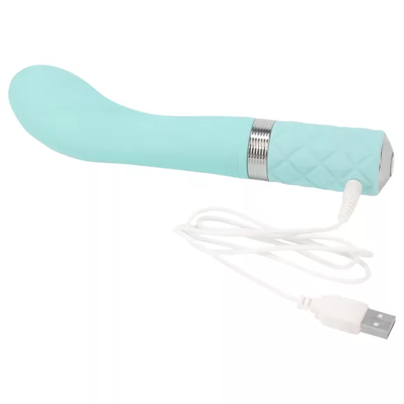 Pillow Talk Sassy - vibrador ponto G recarregável - silicone turquesa