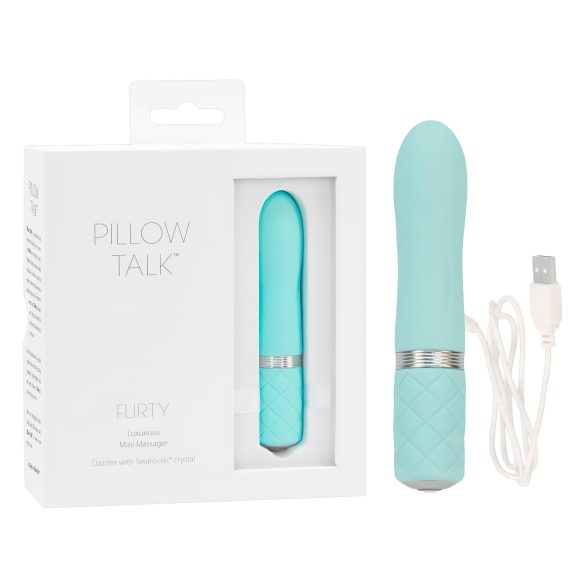 Pillow Talk Flirty - Vibrador recarregável (turquesa)