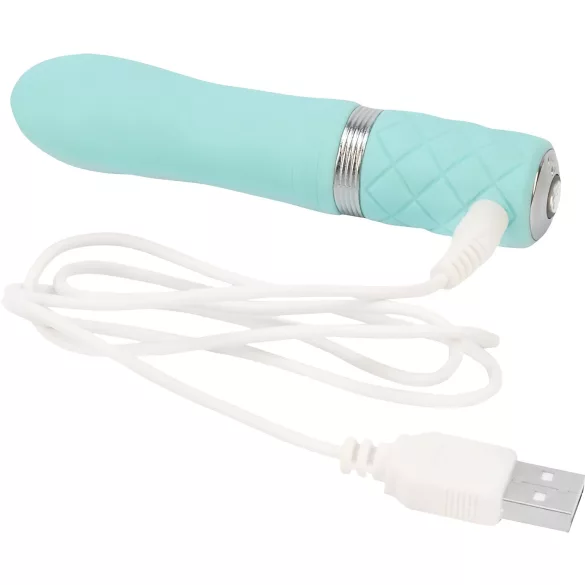 Pillow Talk Flirty - vibrador bullet recarregável - turquesa