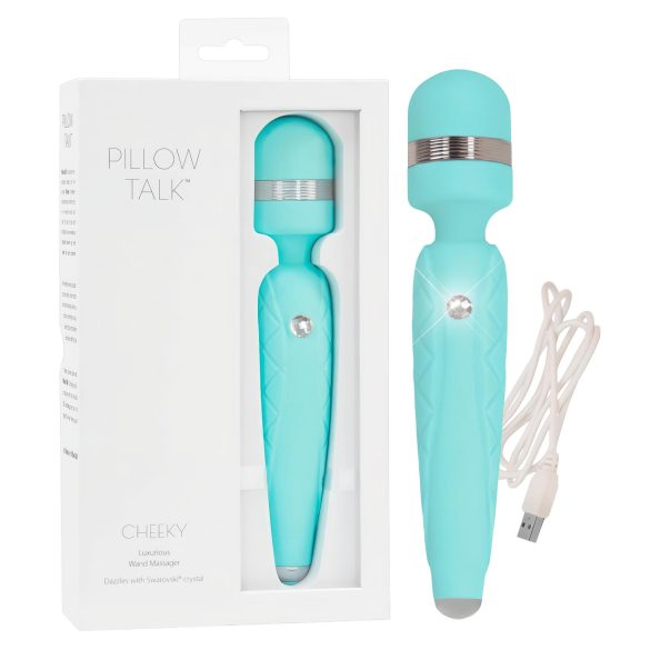 Pillow Talk Cheeky Wand - Vibrador Massageador Recargável (Turquesa)