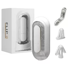TENGA Flip Zero - masturbador masculino vibratório - branco