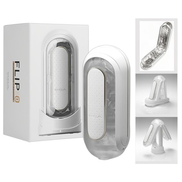 TENGA Flip Zero - masturbador vibratório (branco)