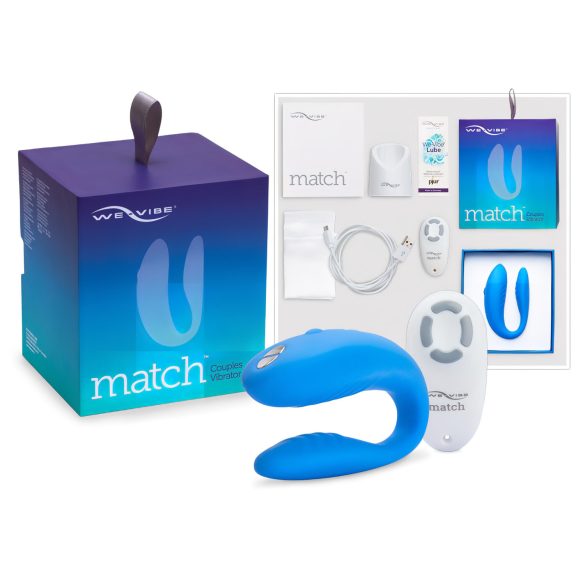 We-Vibe Match - vibrador à prova d'água, recarregável para casais (azul)