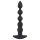 Veludo Negro - Vibrador Anal 5 Pérolas Recarregável (Preto)