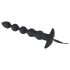 Veludo Negro - Vibrador Anal 5 Pérolas Recarregável (Preto)