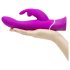 Happyrabbit Curve - Vibrador Impermeável com Estimulador de Clitóris (Roxo)