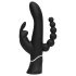 Happyrabbit Triple - Vibrador Recarregável com Estimulador Clitoriano e Anal (Preto)