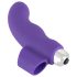 SMILE Finger - ondulações, silicone, vibrador de dedo roxo