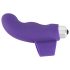 SMILE Finger - vibrador de dedo ondulado em silicone (roxo)