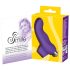 SMILE Finger - ondulações, silicone, vibrador de dedo roxo