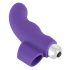 SMILE Finger - vibrador de dedo ondulado em silicone (roxo)