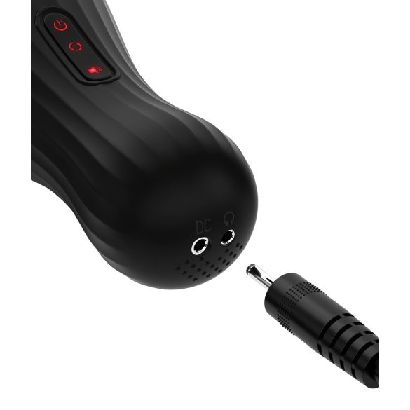 PDX Elite Rotobator - vagina artificial (transparente-preto)