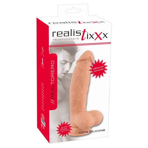 Vibrador Torero Realístico - Rotação e Sucção, 22cm Rec.