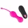 SMILE Love Balls - ovo vibratório recarregável com controle remoto - rosa