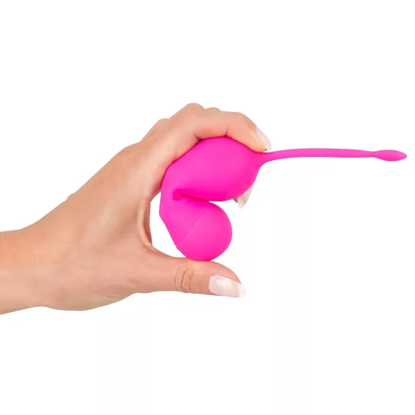 SMILE Love Balls - ovo vibratório recarregável com controle remoto - rosa