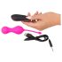 Bolas do Amor SMILE - Ovo Vibratório Recarregável com Controle (rosa)