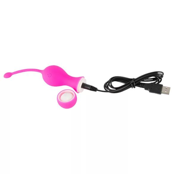 SMILE Love Balls - ovo vibratório recarregável com controle remoto - rosa