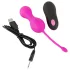 SMILE Love Balls - ovo vibratório recarregável com controle remoto - rosa