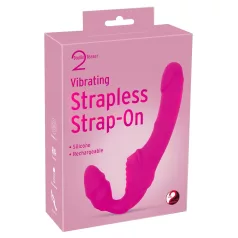   Double2Teaser - vibrador strapless duplo - sem cinta - cor-de-rosa