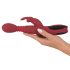 Massajador You2Toys - vibrador G-spot rotativo e aquecedor (vermelho)