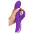 Turbo Rotativo SMILE - vibrador lilás com braço estimulador