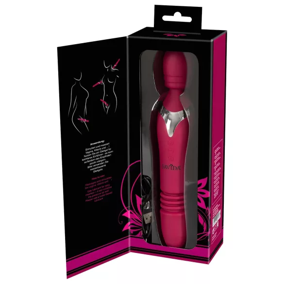 Javida Thrusting - massageador vibrador 3 em 1 (vermelho)
