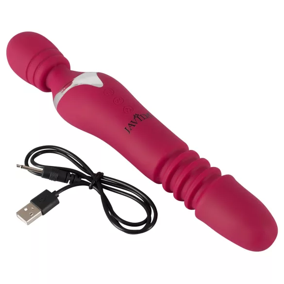 Javida Thrusting - massageador vibrador 3 em 1 (vermelho)