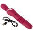 Javida Thrusting - 3 em 1 vibrador e massageador (vermelho)