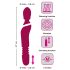 Javida Thrusting - 3 em 1 vibrador e massageador (vermelho)