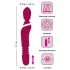 Javida Thrusting - massageador vibrador 3 em 1 (vermelho)