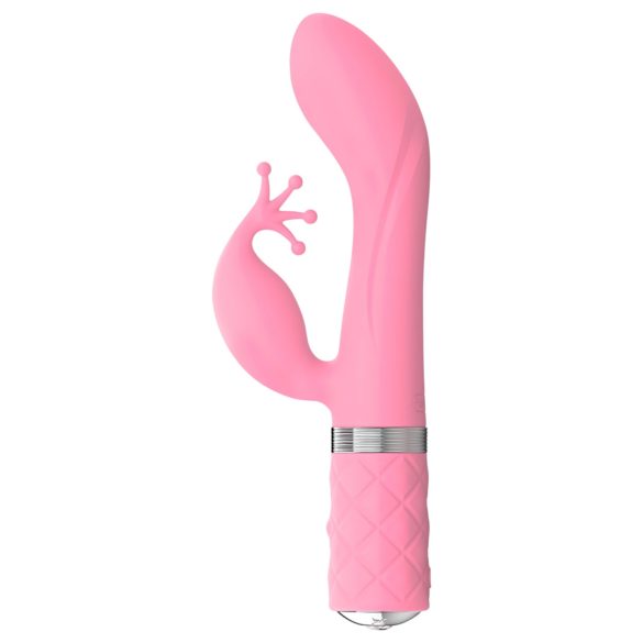 Pillow Talk Kinky - vibrador recarregável com 2 motores para ponto G (rosa)
