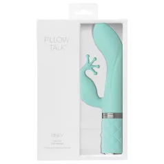   Pillow Talk Kinky - vibrador ponto G recarregável com 2 motores (turquesa)